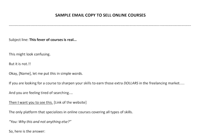 be your email copywriter to generate more sales